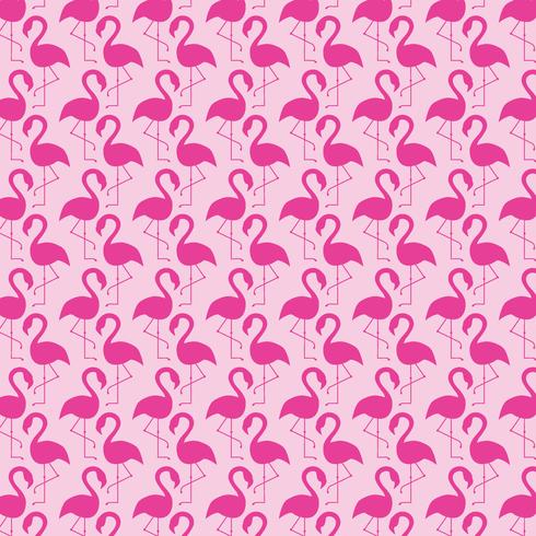 flamingo silhouette background pattern vector