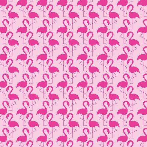 flamingo silhouette background pattern vector