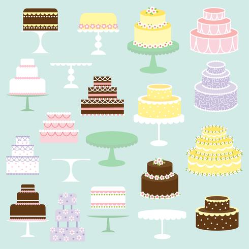 clipart de pastel vector