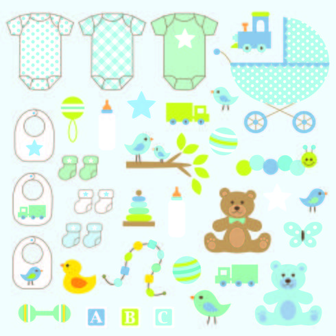 baby boy clipart graphics vector