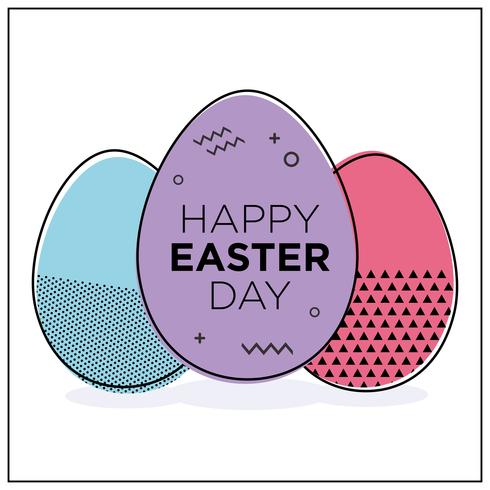 Easter eggs.  vector