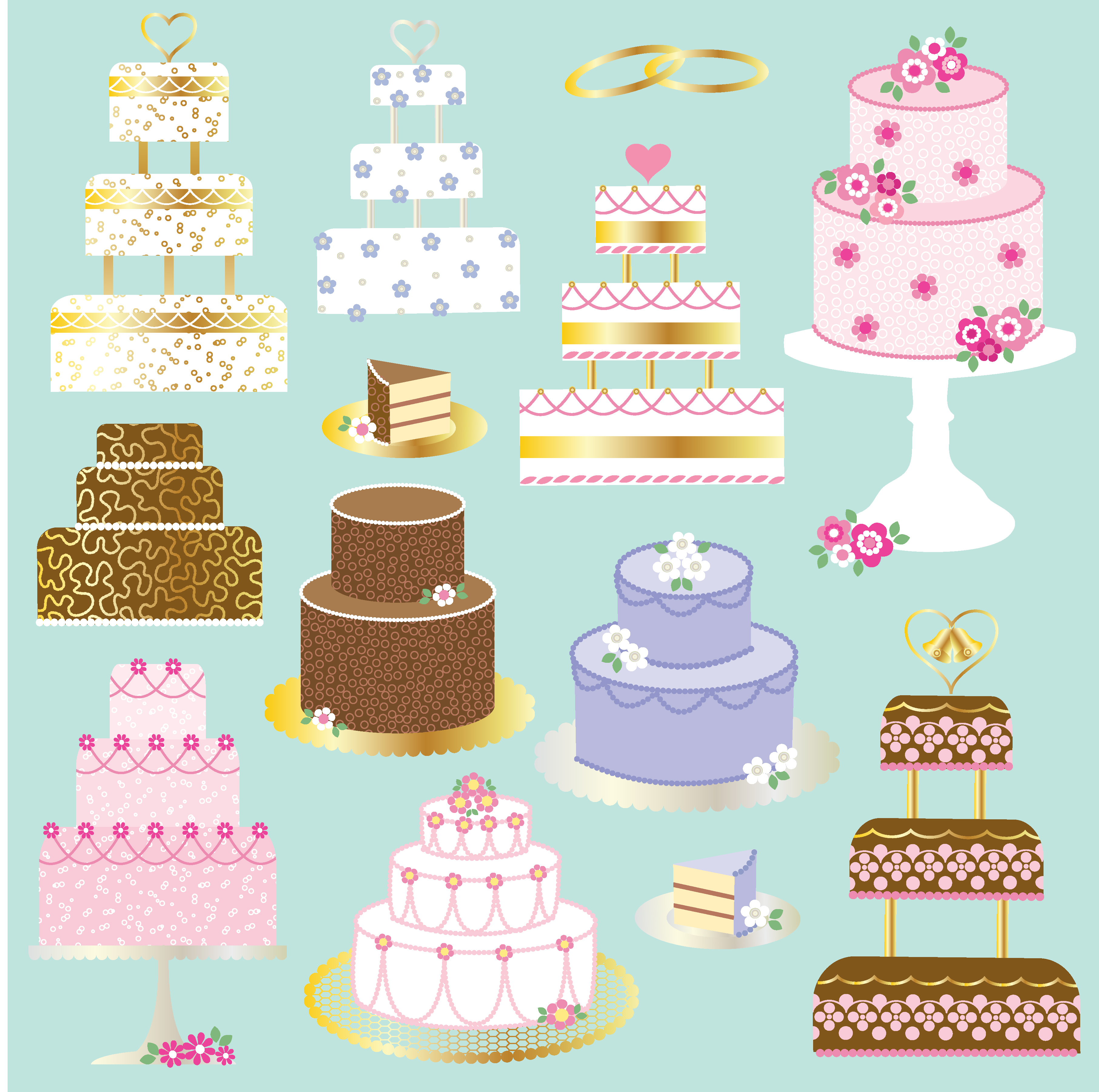 Download wedding cakes clipart graphics 335260 - Download Free ...