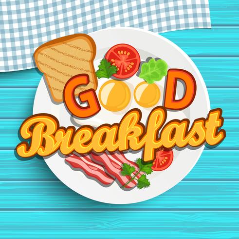 English breakfast vector
