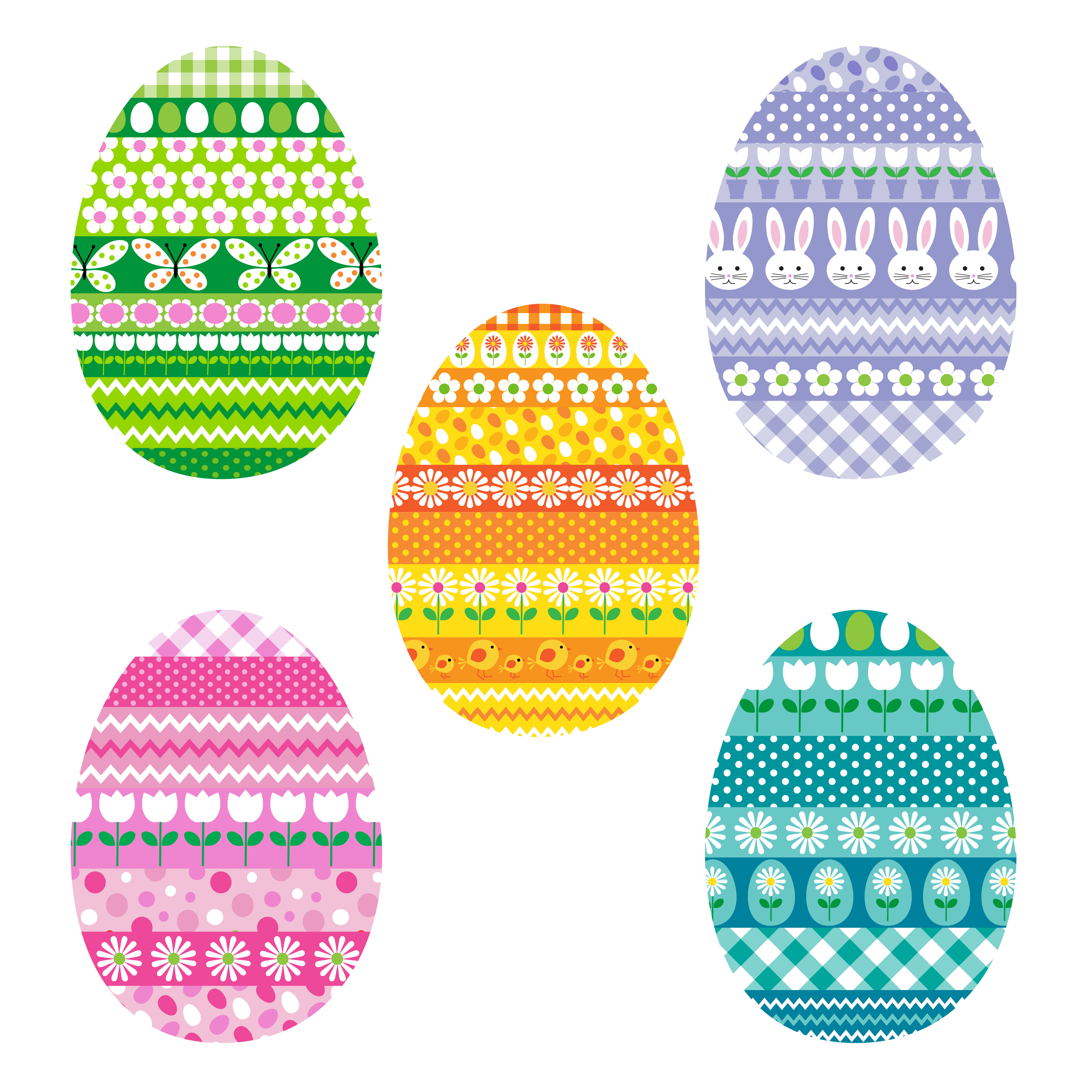Download patterned Easter eggs 335271 - Download Free Vectors ...