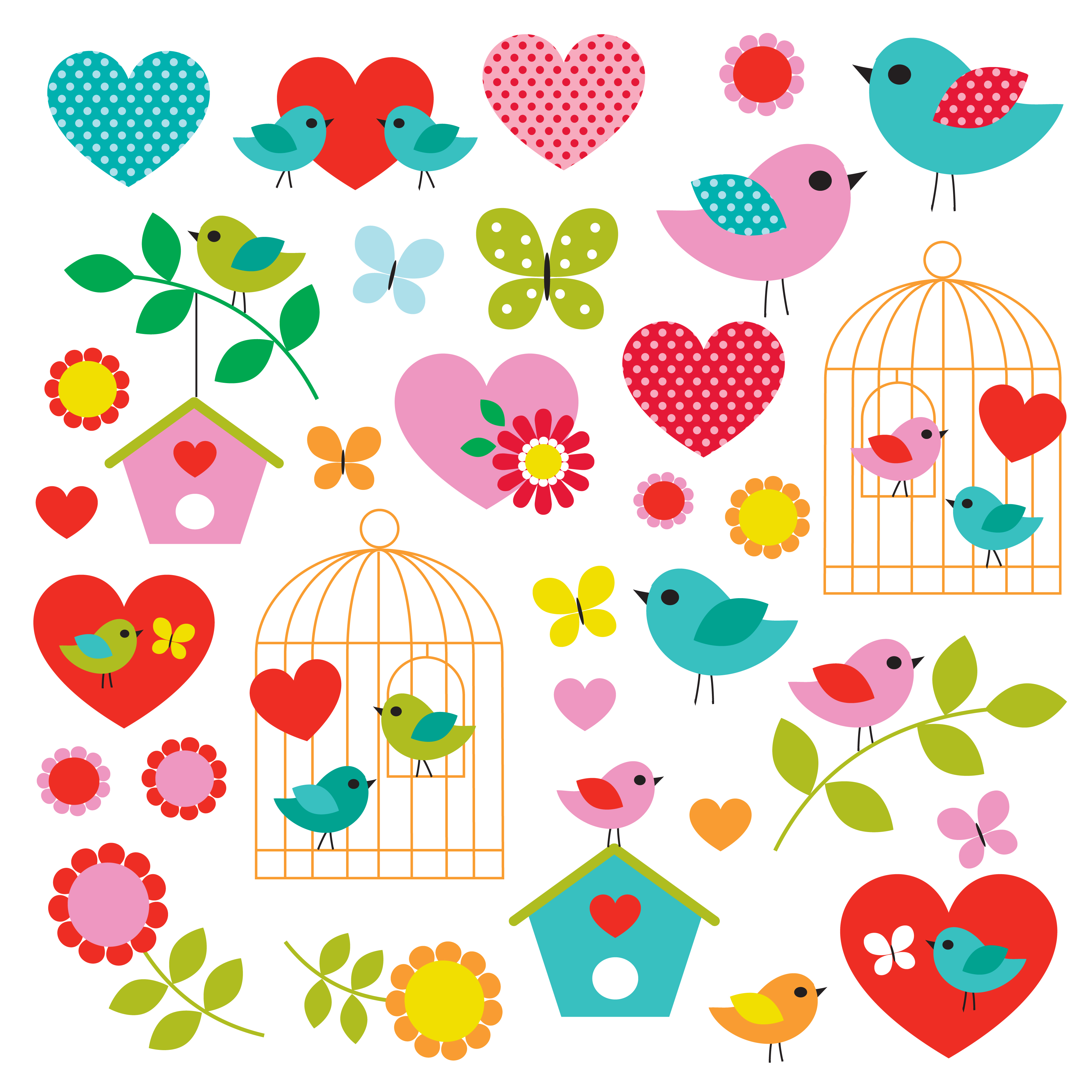 Bird Valentine Clipart 335281 Vector Art At Vecteezy