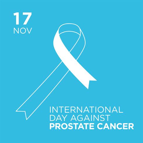 International Day Against Prostate Cancer Banner. 	 vector