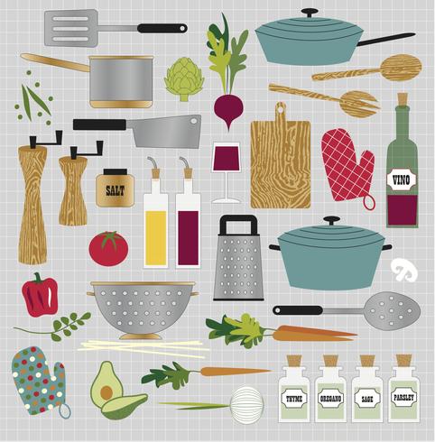 kitchen cooking clipart vector