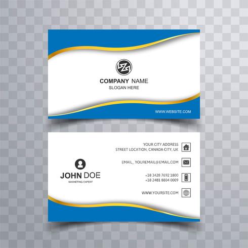 Abstract creative business card set template vector