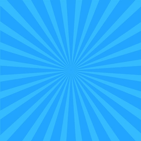 Bright blue rays background.  vector