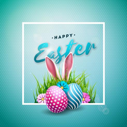 Happy Easter Holiday Illustration  vector