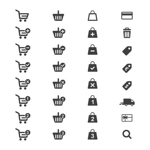 E-commerce  icon set vector.  vector