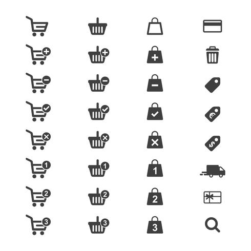 E-commerce  icon set vector.  vector