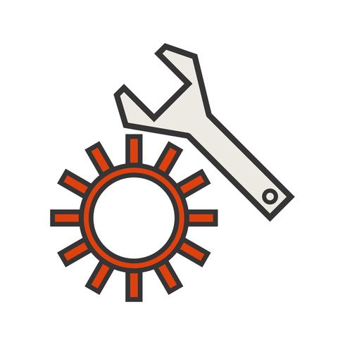 Line Filled Icon vector