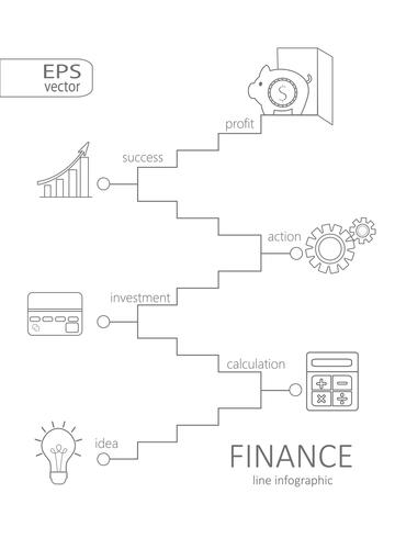 Infographic finance concept. vector