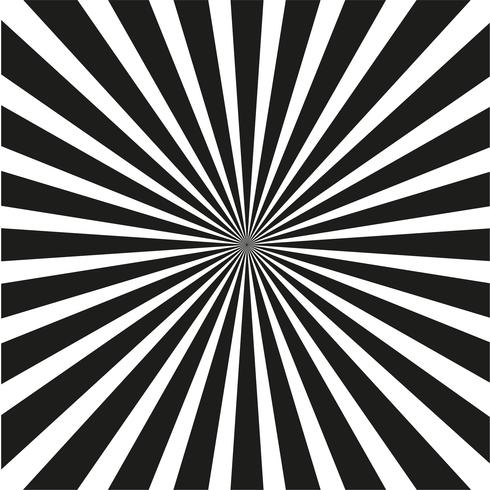Bright black and white rays background.  vector
