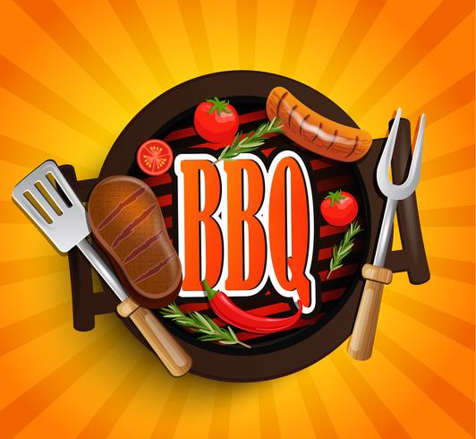 BBQ Grill elements vector