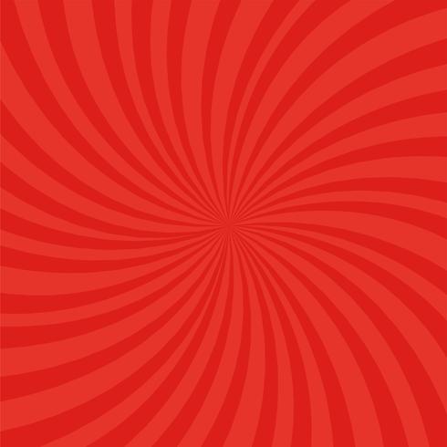 Bright red rays background.  vector