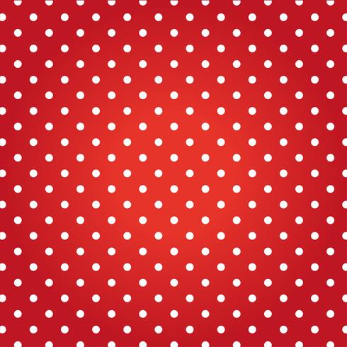 Red  background with white dots. vector