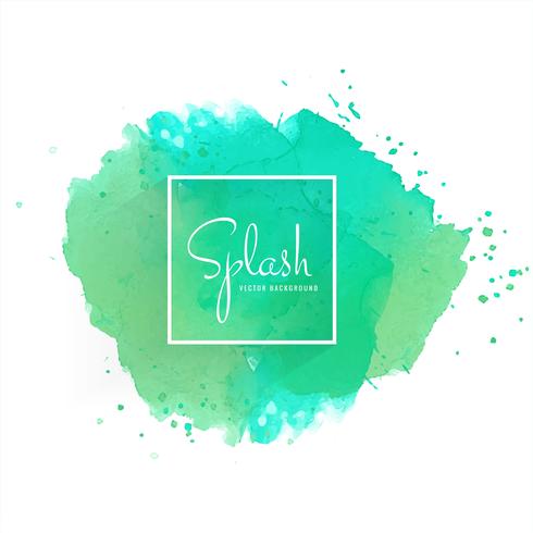 Colorful splash soft watercolor design vector