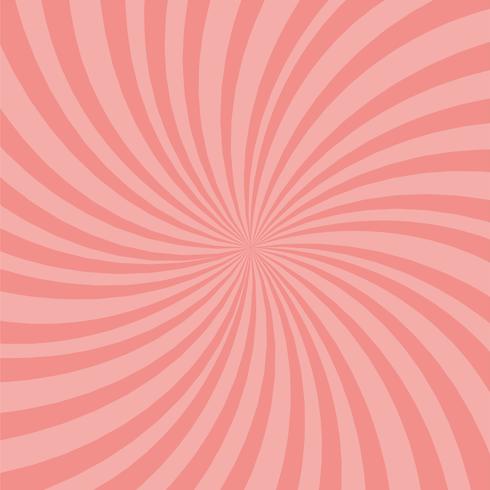 Bright pink rays background. Twister effect. vector