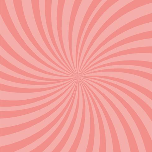 Fondo rosado brillante de los rayos. Efecto Twister. vector