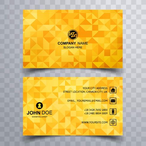 Beautiful Business card template polygon vector