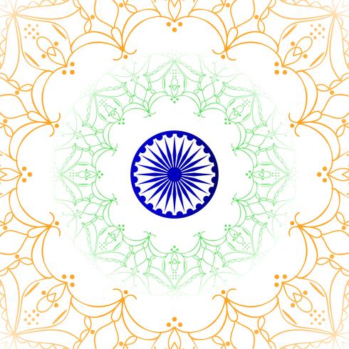 Abstract Indian flag theme design background vector