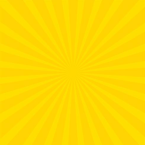 Bright yellow rays background.  vector