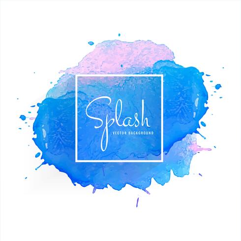 Abstract hand drawn watercolor colorful splash  background  vector