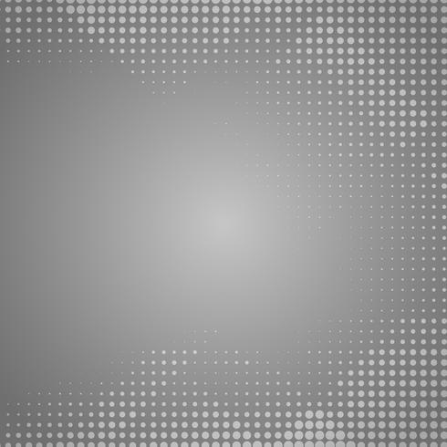 Fondo gris degradado con puntos blancos. vector