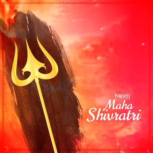 Abstract elegant Mahashivratri background design vector