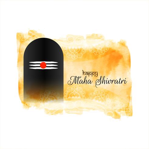 Abstract elegant Mahashivratri background design vector