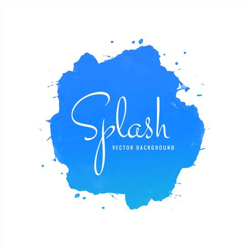 Hermoso diseño de acuarela de splash suave vector