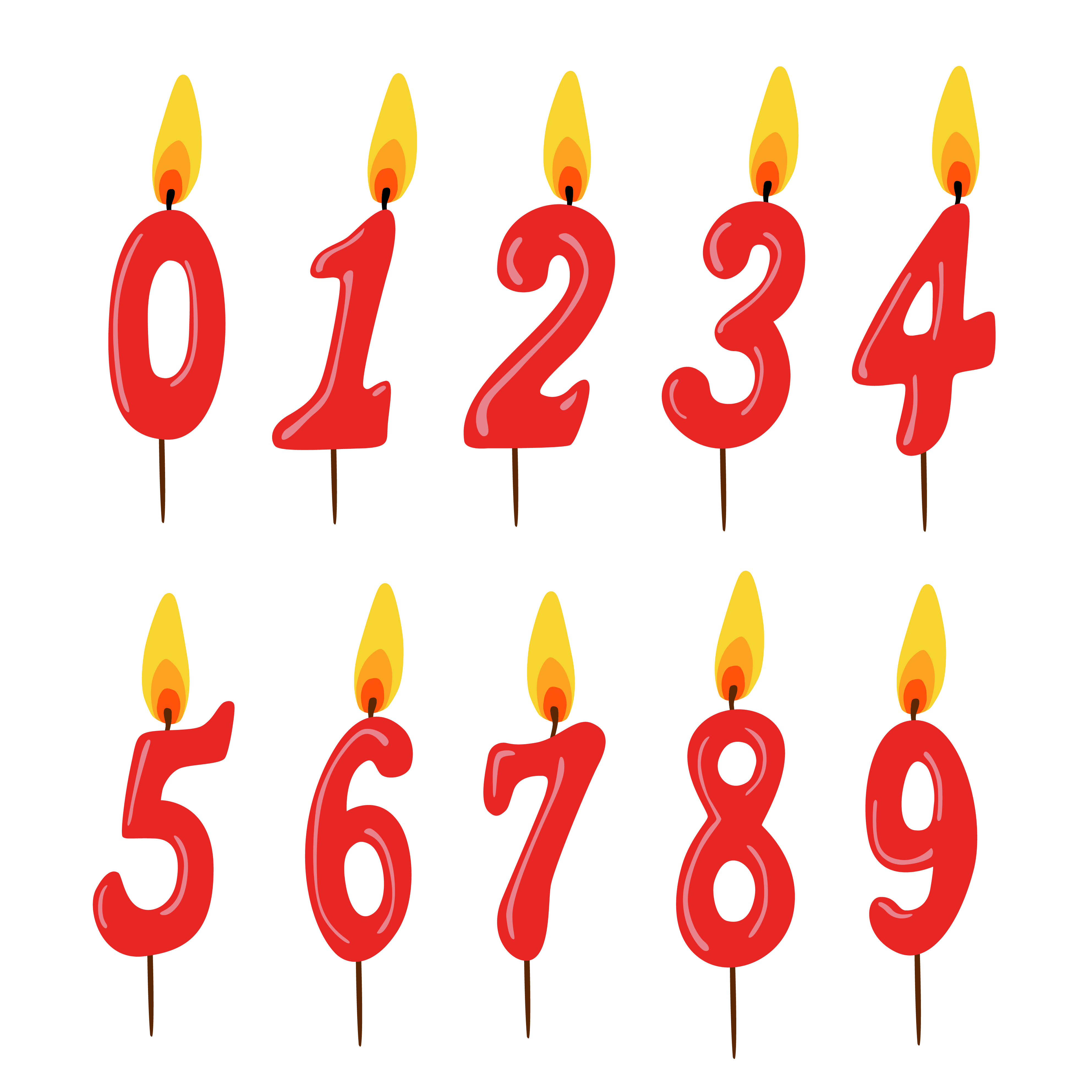Number 1 Candle Clip Art