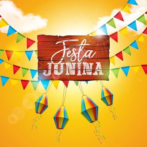 Ilustración de festa junina vector