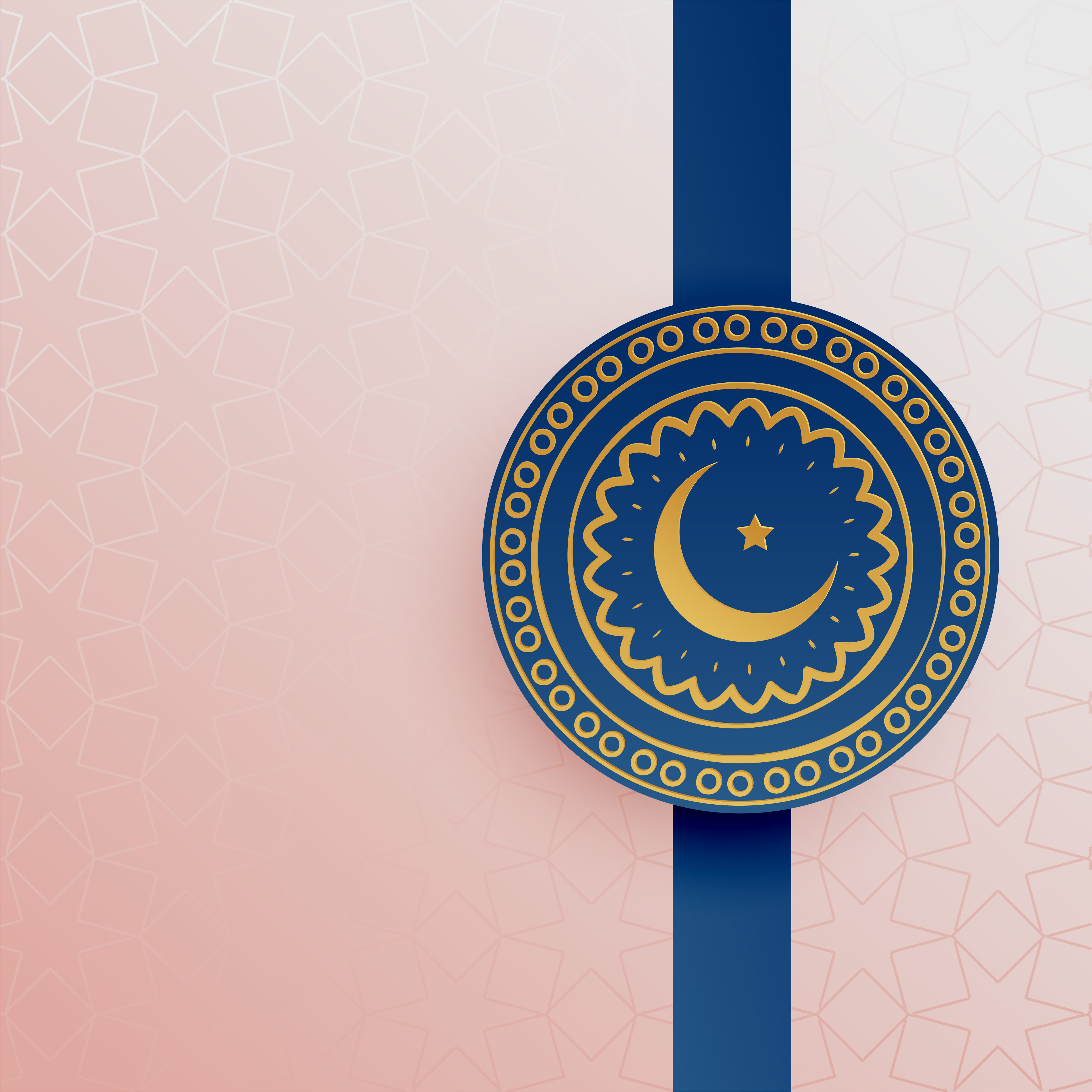 islamic background with eid moon and star Download Free