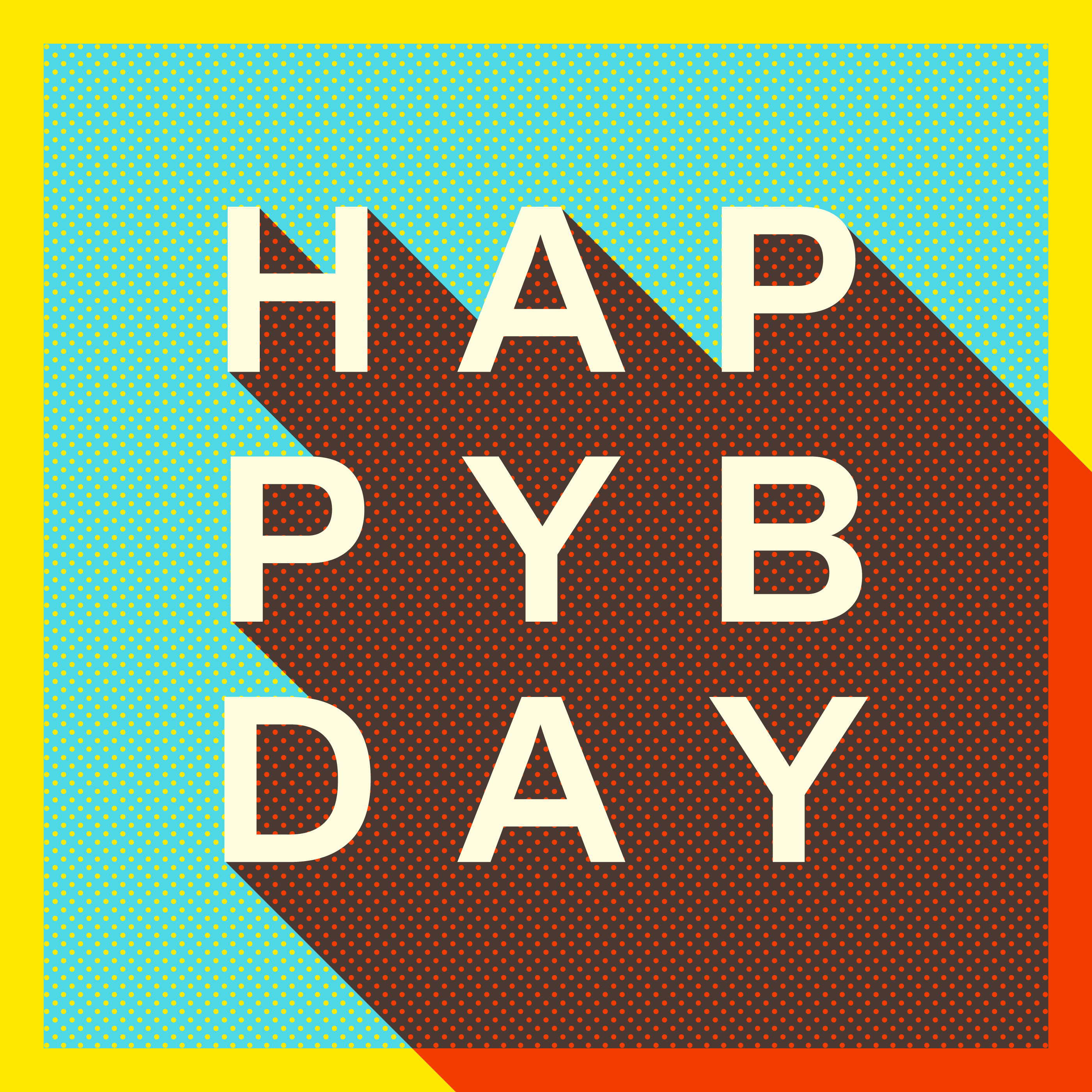 Download Retro Happy Birthday Typography Card - Download Free ...