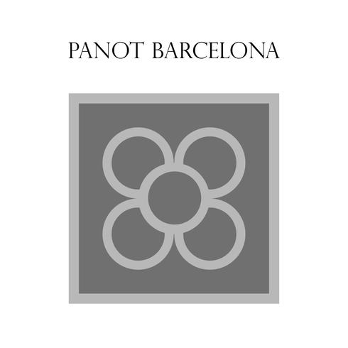 Panot, pavimento hidráulico típico de barcelona. vector