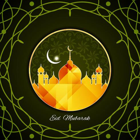 Abstract Eid Mubarak background vector