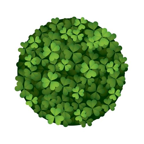 Clover-leaf circle vector