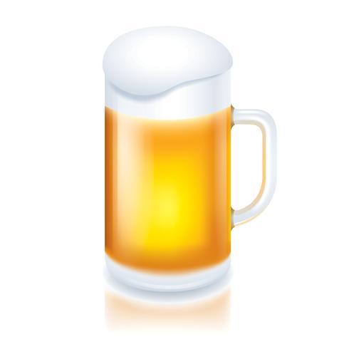 Mug of beer vector