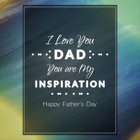 Abstract Father's day background vector