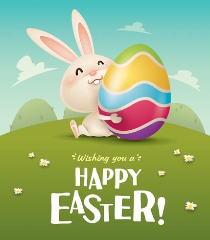 Wishing you a Happy Easter vector