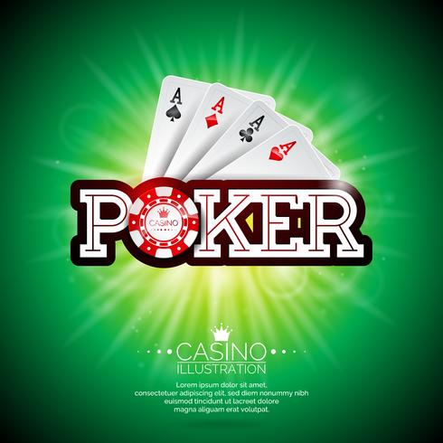 Ilustración de Casino Poker vector