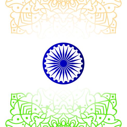 Abstract Indian flag theme design background vector