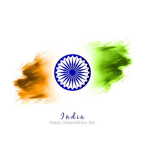 Abstract Indian flag theme design background vector