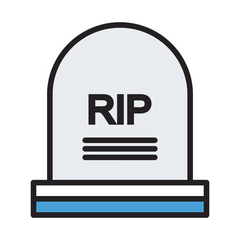 vector grave icon 