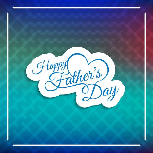 Abstract Father's day background vector