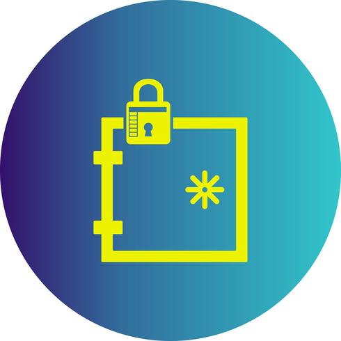 vector locker icon 