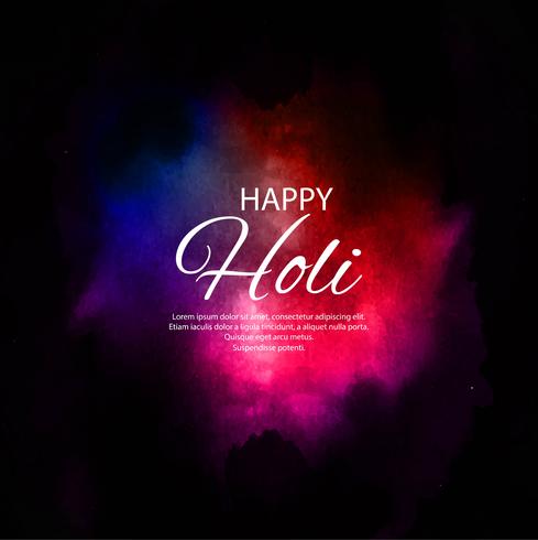 Happy Holi Indian spring festival of colors background vector